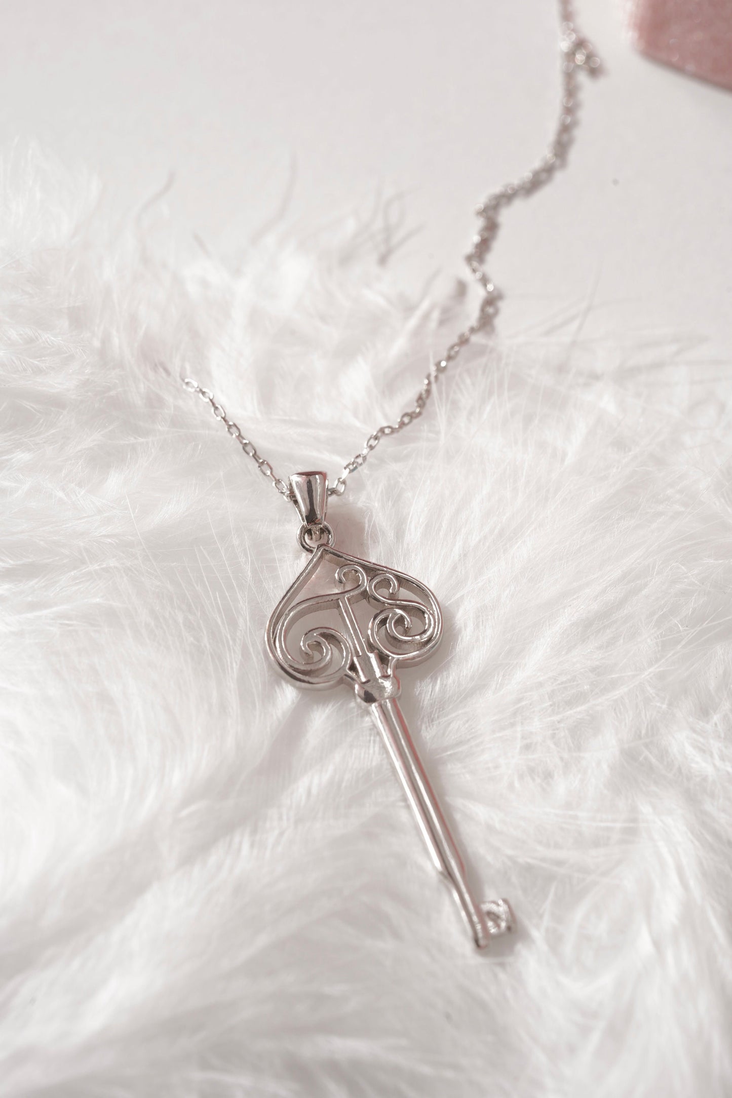 Fearless Necklace, TS Key Inspired Necklace, Fearless Key Necklace,I Knew You Were Trouble, Necklace for Swifties-925 Sterling Silver