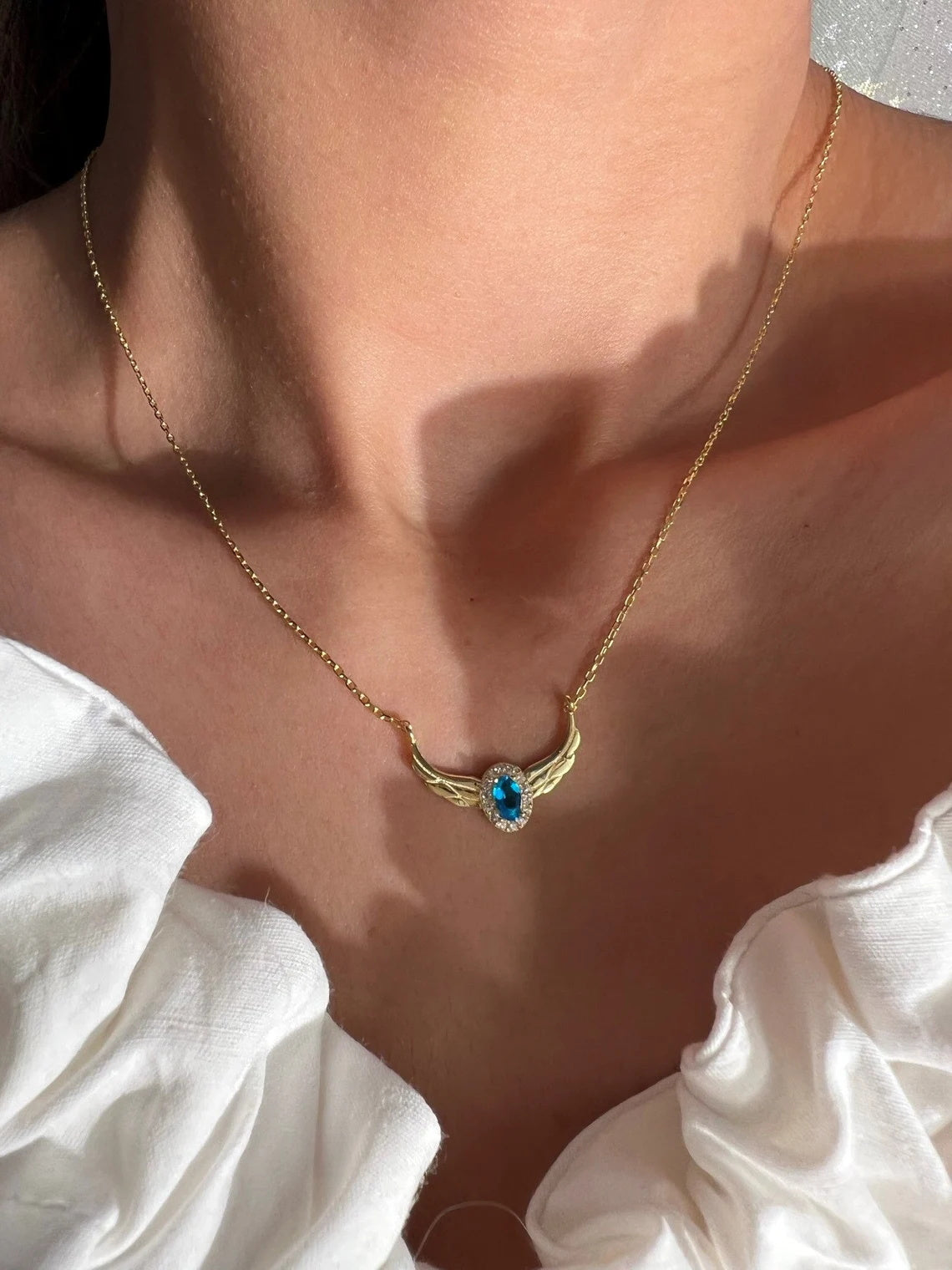 Gift for Her Swan Lake Princess Odette Necklace 925 Sterling Silver Necklace Gold or Silver Plated