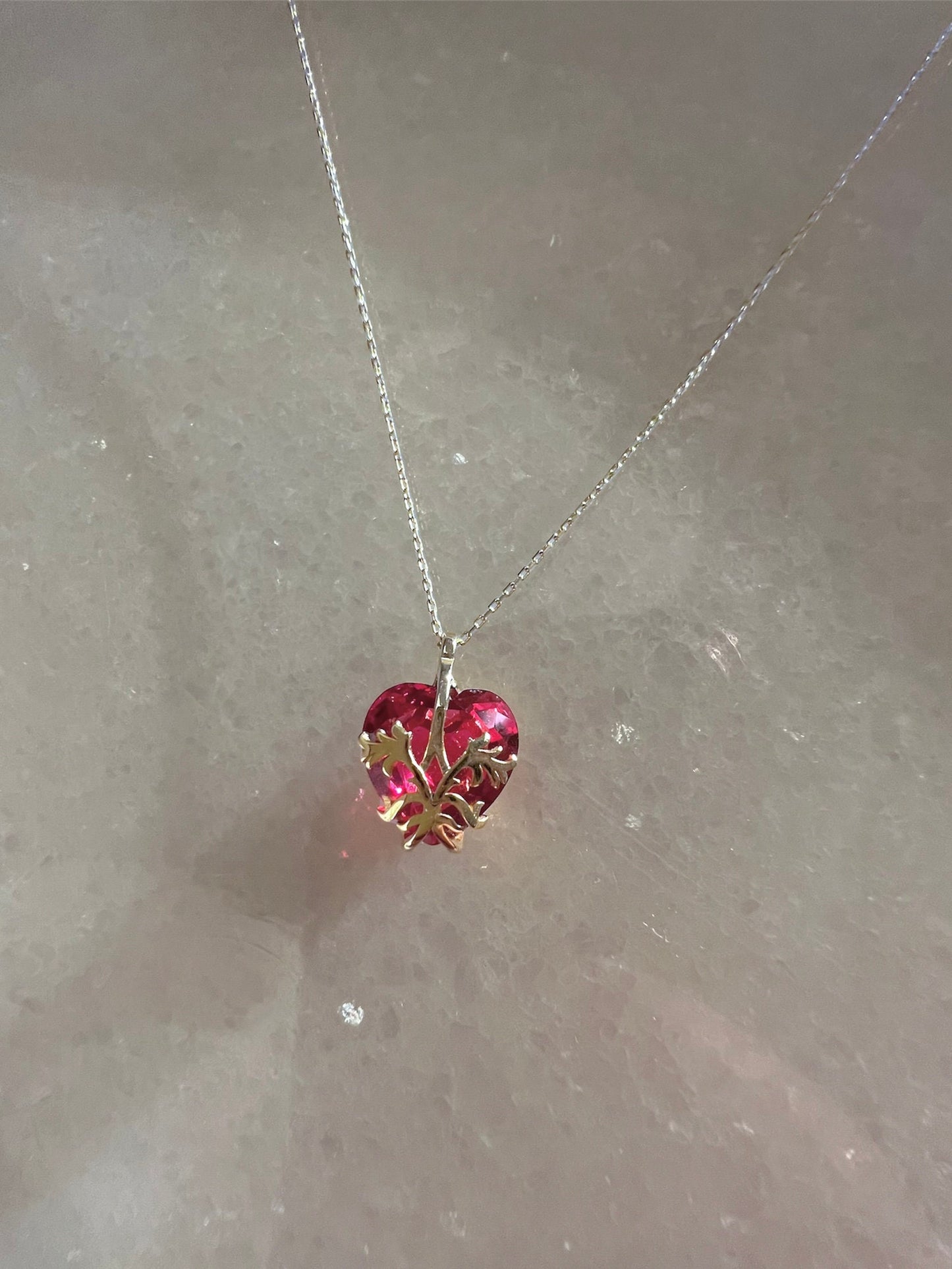 Pendant of Eraklyon Bloom Necklace , 925 Sterling Silver , Gold and silver plated -Bloom
