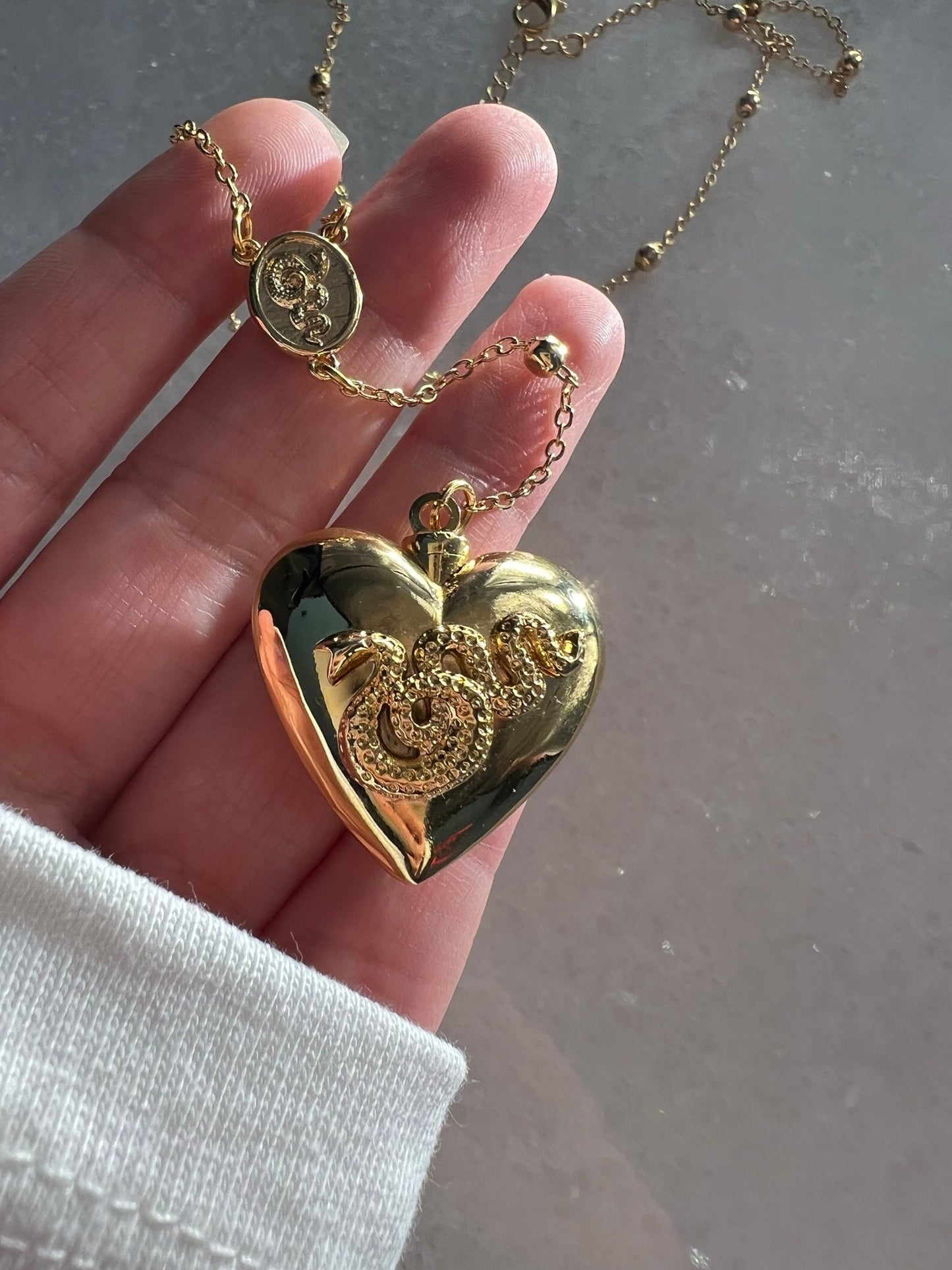 Ldr Style Necklace v.2 - Rosary Emerald Heart Necklace - Lana Dupe Necklace - Harry Styles - LDR Necklace