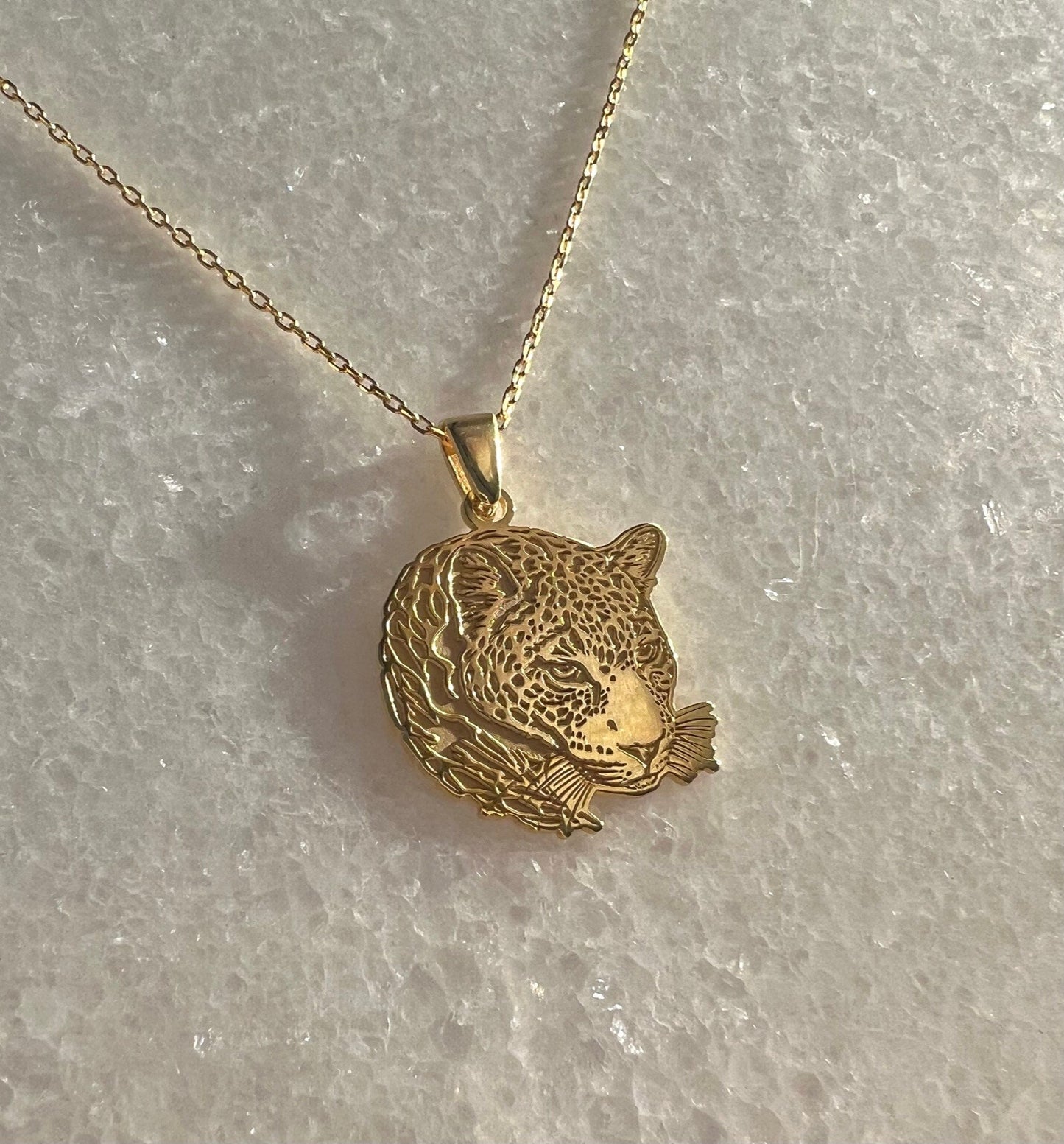Tiger Necklace - 925 Sterling Silver Necklace - Tiger Jewelry - Animal Jewelry - Unisex Necklace