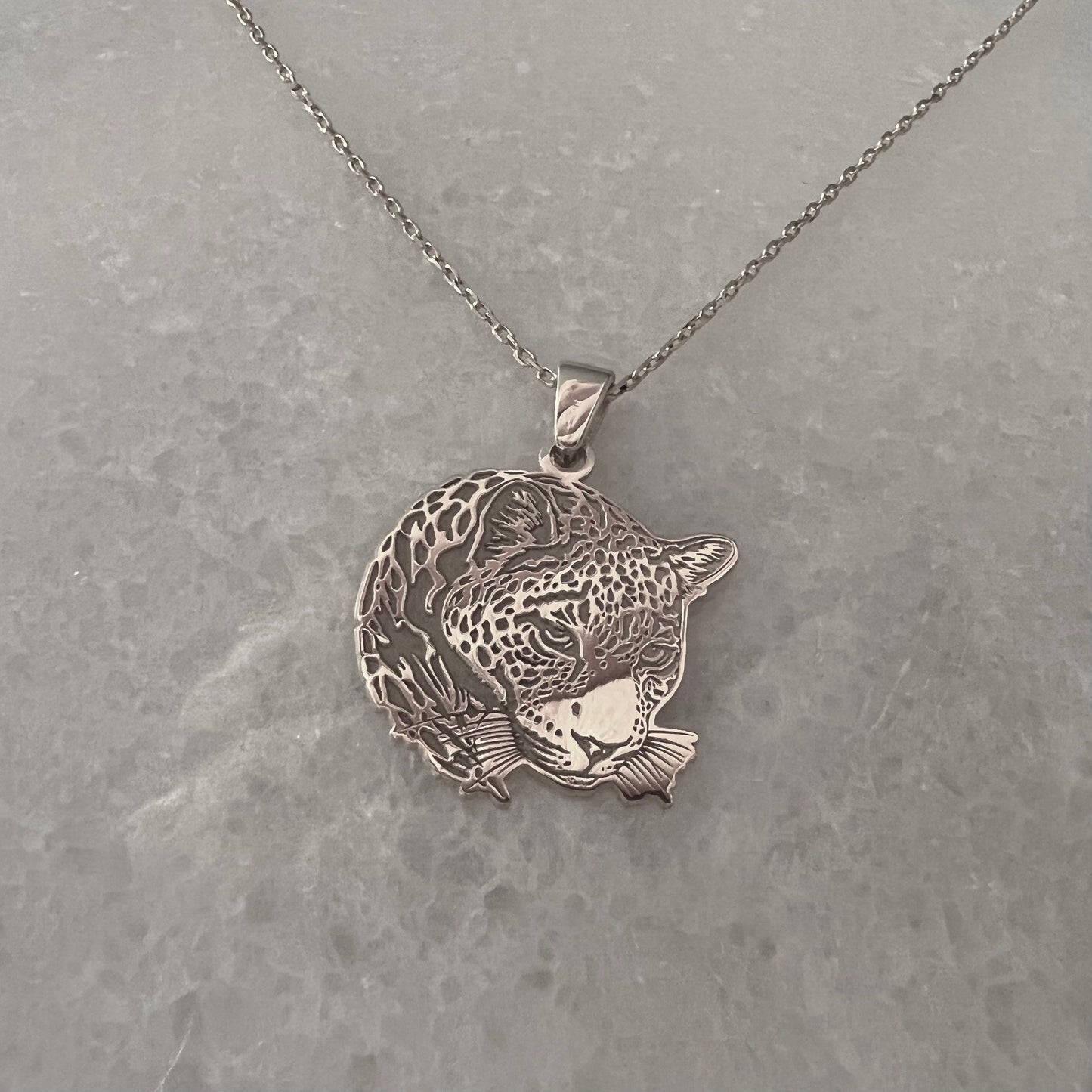 Tiger Necklace - 925 Sterling Silver Necklace - Tiger Jewelry - Animal Jewelry - Unisex Necklace