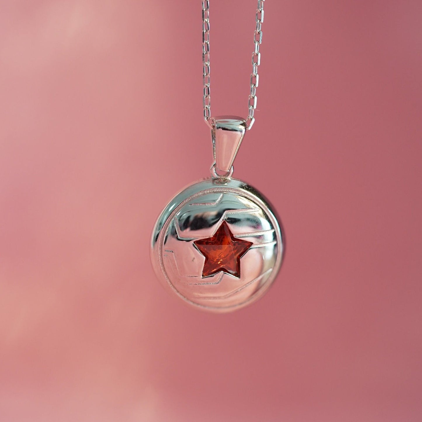 Winter Soldier Bucky Barnes 925 Silver Pendant With Matching Chain