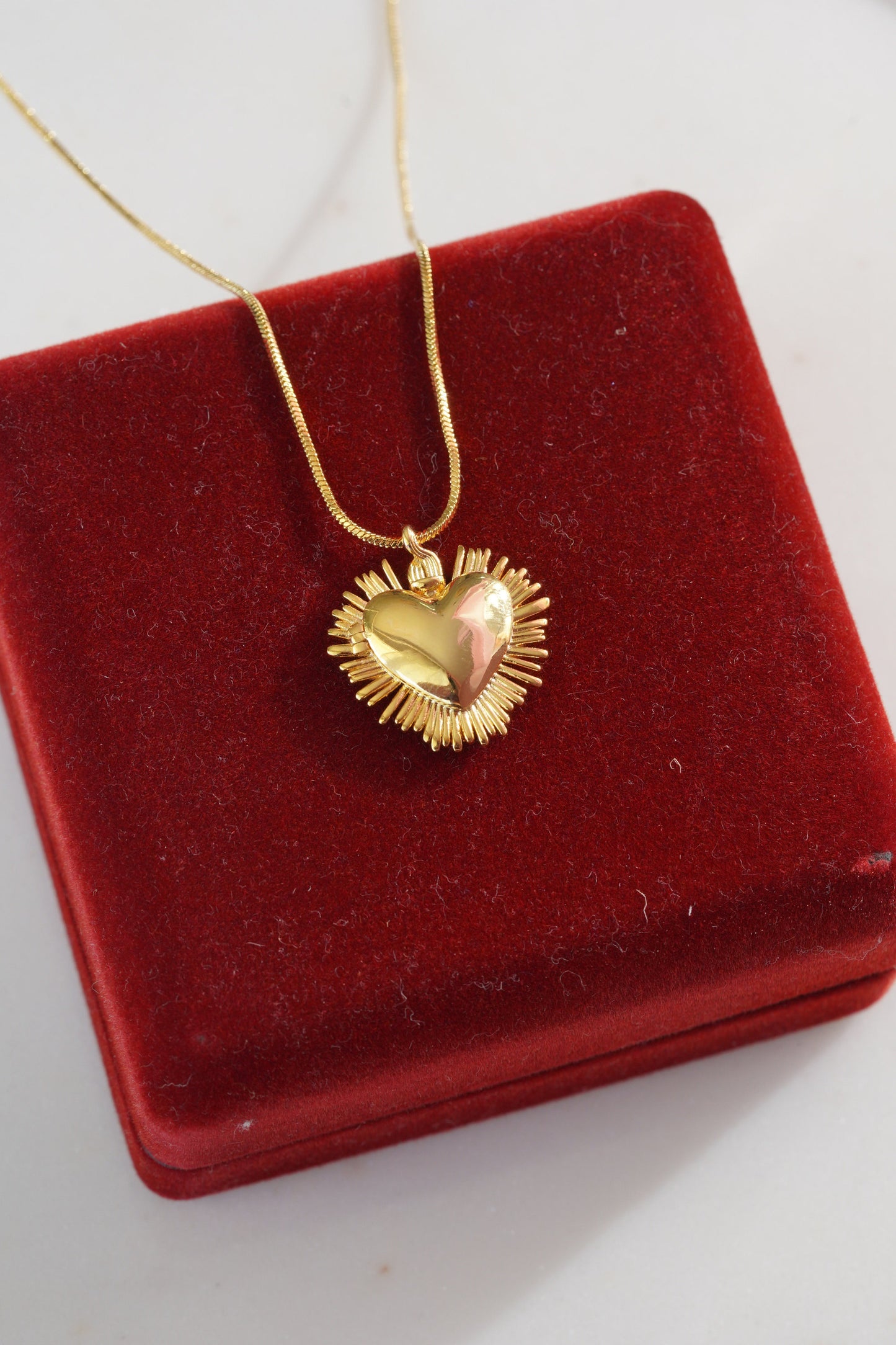 De Una Vez Necklace -Selena Gomez Necklace - Sacred Heart Necklace -Heart Locket Necklace