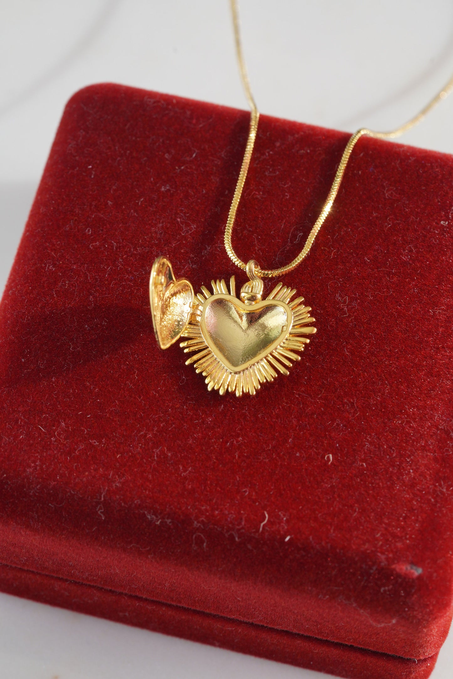 De Una Vez Necklace -Selena Gomez Necklace - Sacred Heart Necklace -Heart Locket Necklace