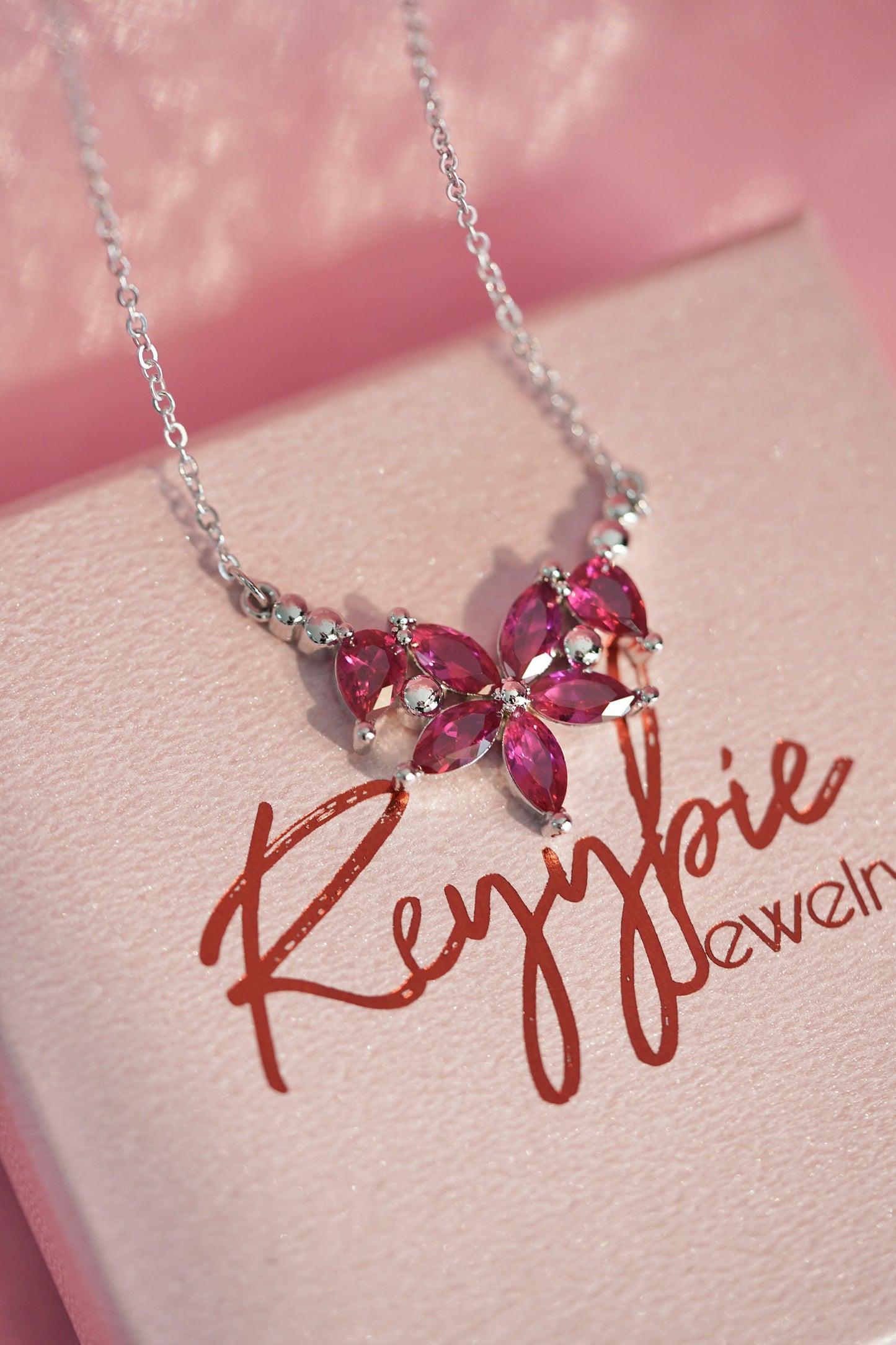 Dracualara Necklace-Pink Flower Necklace -BLOSSOM Necklace