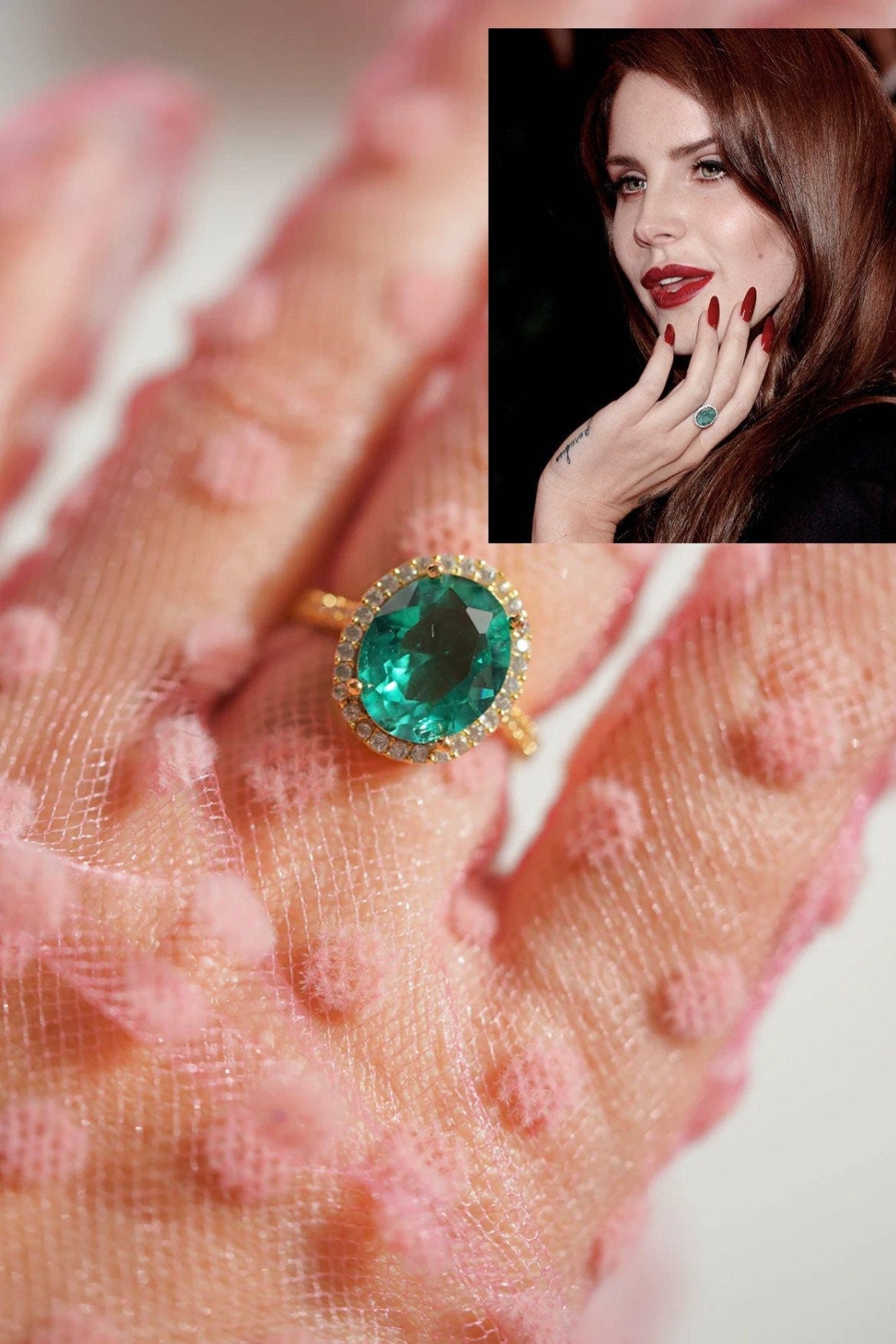LDR Emerald Ring -Lana Engagement Ring