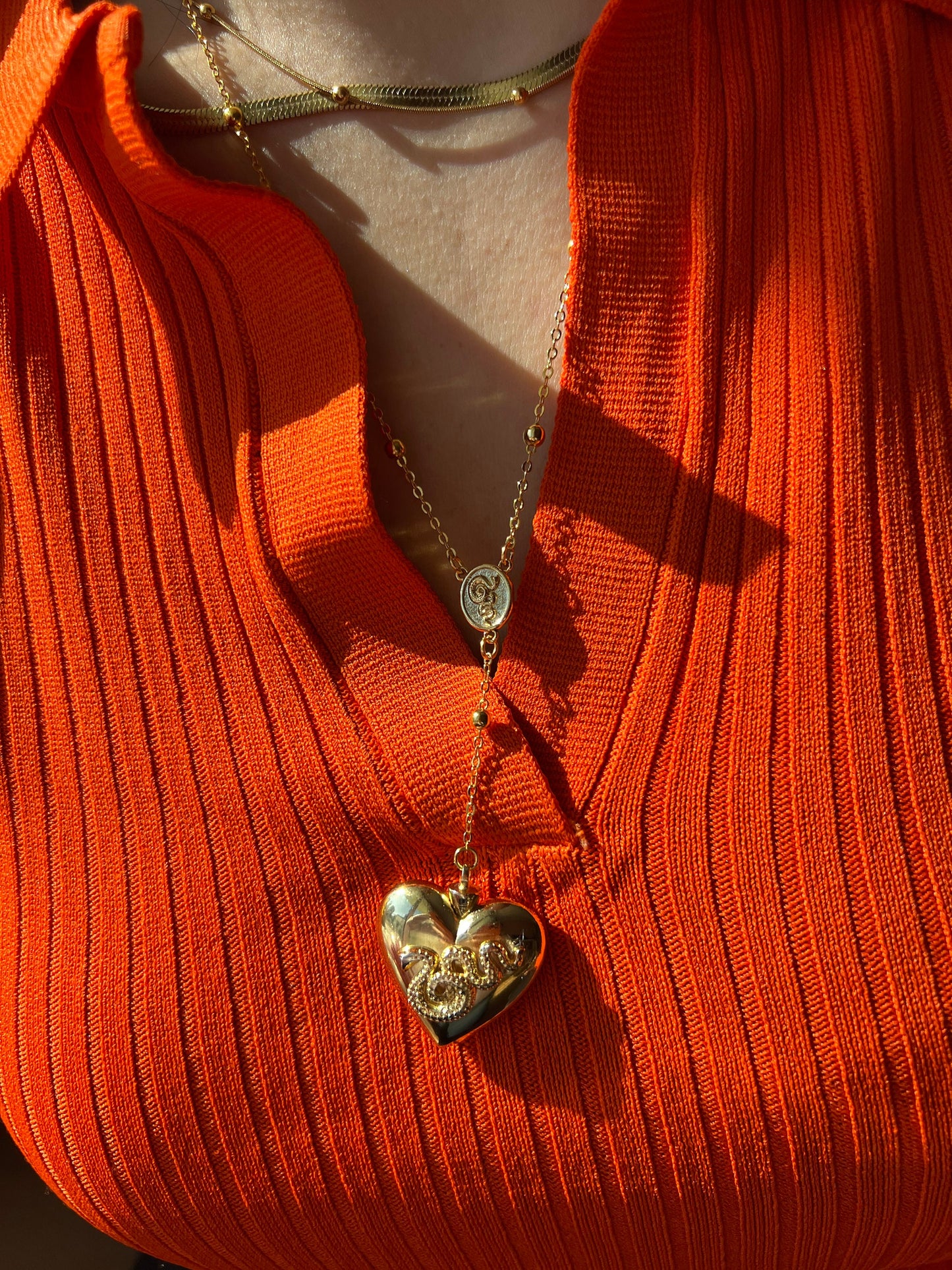 Ldr Style Necklace v.2 - Rosary Emerald Heart Necklace - Lana Dupe Necklace - Harry Styles - LDR Necklace