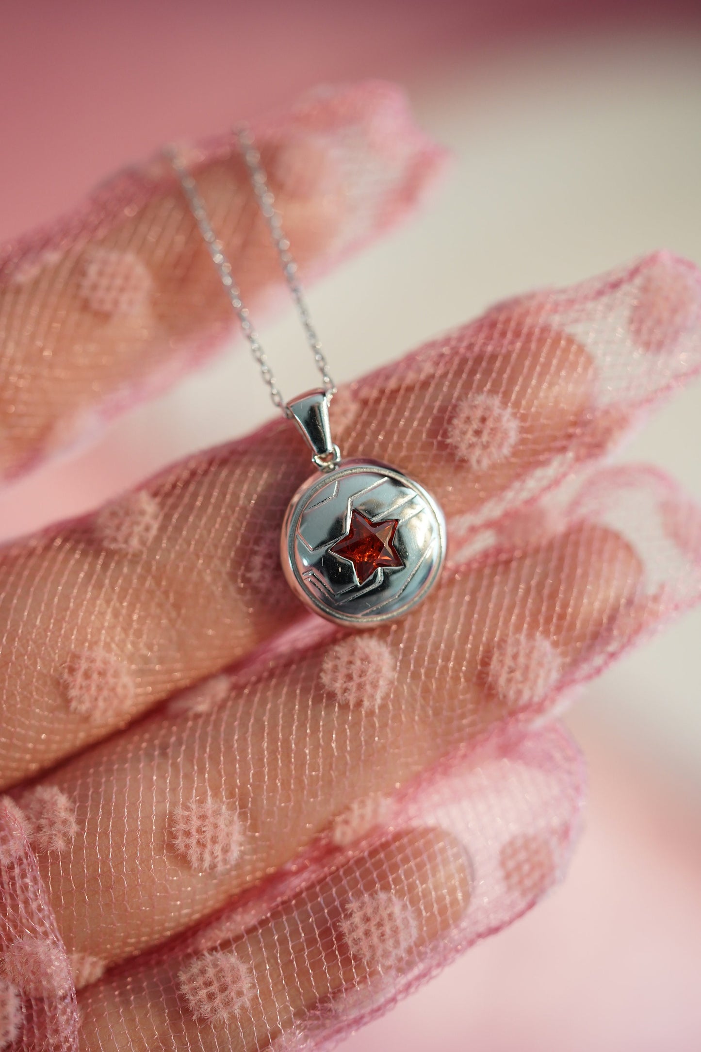 Winter Soldier Bucky Barnes 925 Silver Pendant With Matching Chain